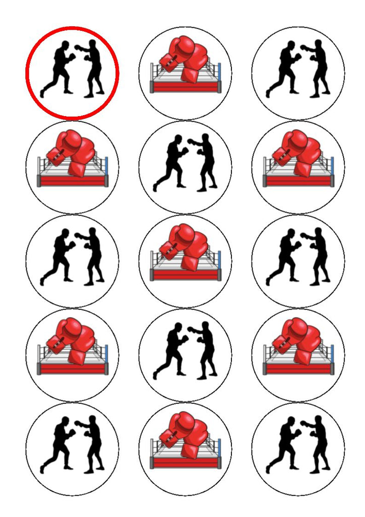 Boxing Cake Topper - Personalised