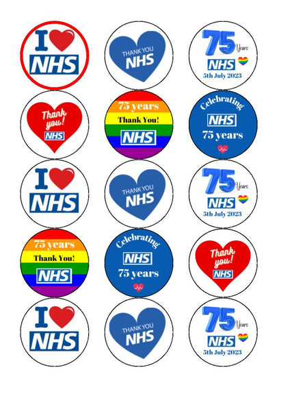 NHS Cake and Cupcake Toppers