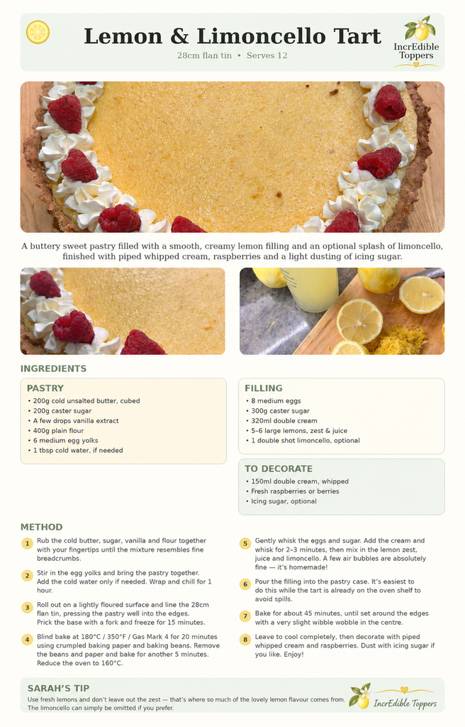 Lemon & Limoncello Tart
