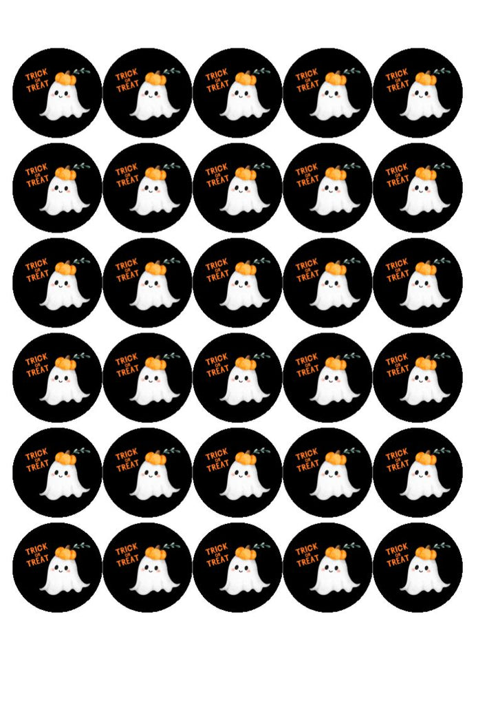 HALLOWEEN TRICK OR TREAT - Edible Cake and Cupcake Toppers