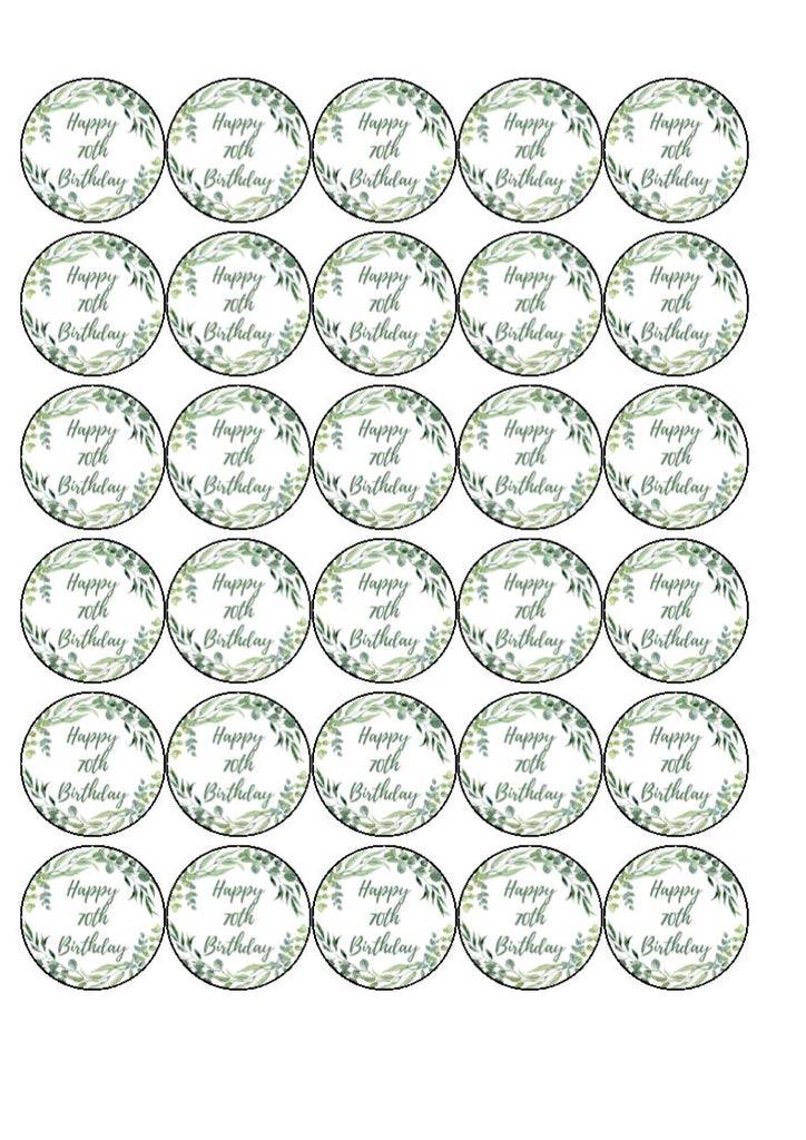 70th birthday Cake Toppers