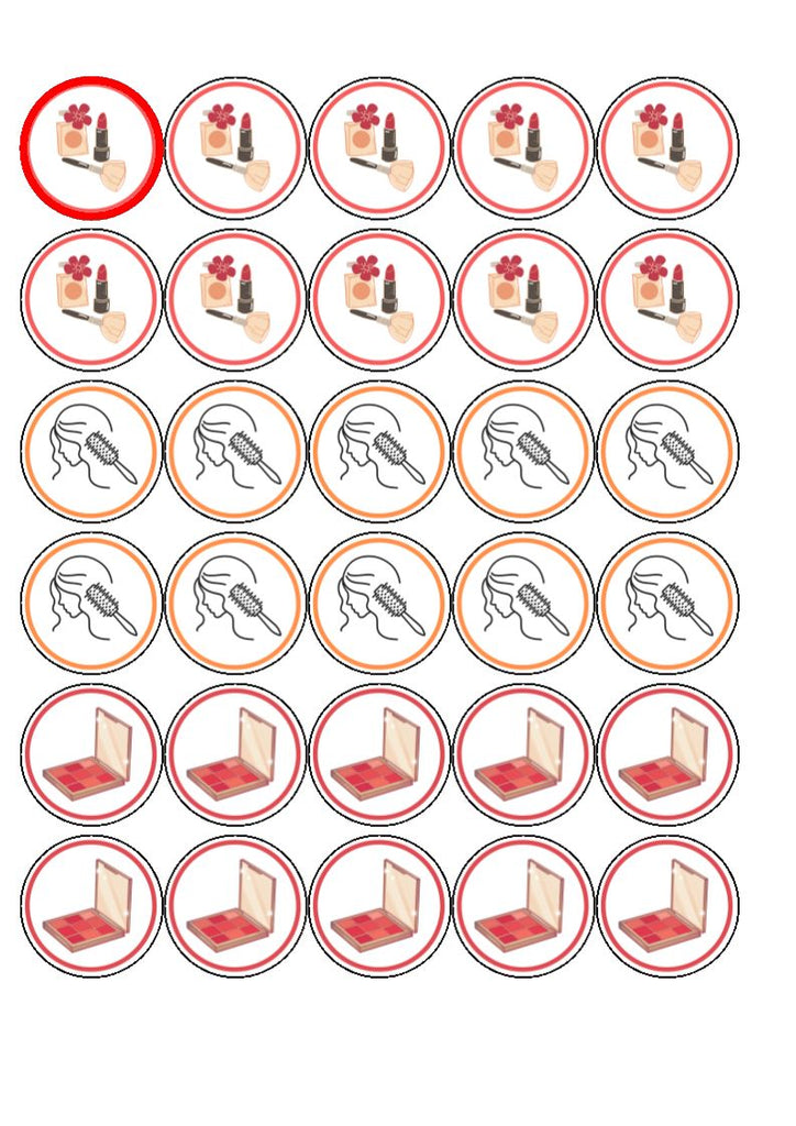 Make up edible cupcake toppers