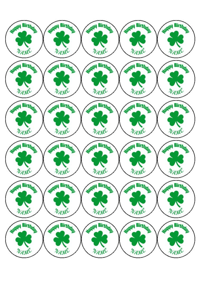 Shamrock - Cake and Cupcake Toppers