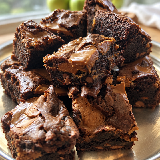Caramelised Spiced Biscuits & Spread Brownies