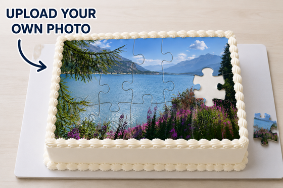 Personalised Photo Jigsaw Edible Cake Topper