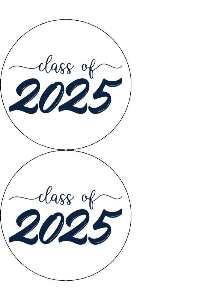 Class of 2025 - Edible Cake & Cupcake Toppers