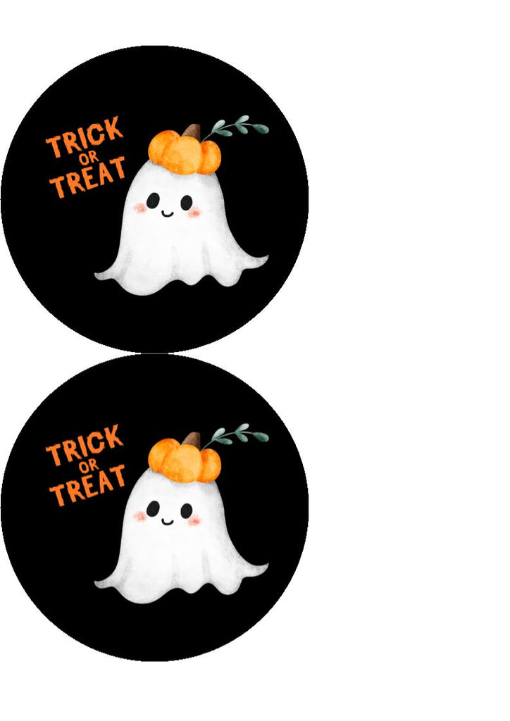 HALLOWEEN TRICK OR TREAT - Edible Cake and Cupcake Toppers