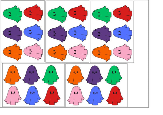 Edible Halloween Ghost Paint Palettes