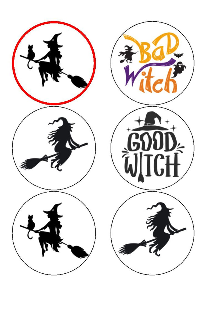 NEW HALLOWEEN 9  -  Edible Cake and Cupcake Toppers