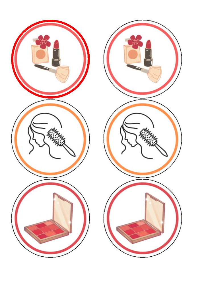 Make up edible cupcake toppers