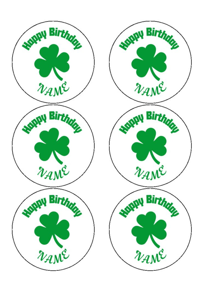 Shamrock - Cake and Cupcake Toppers
