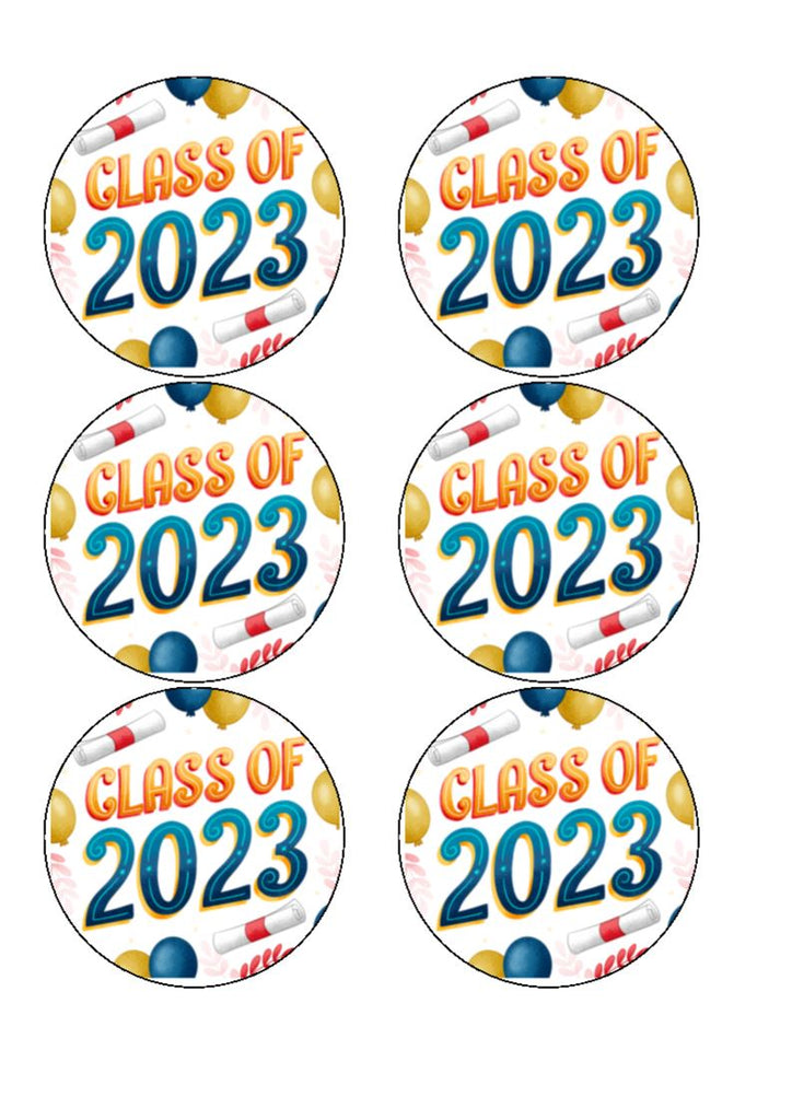 Class of 2023 Cake Toppers - Jazzy Theme