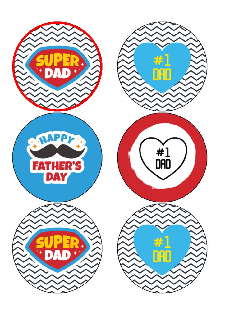 Father's Day Cake Toppers - New Father's Day Mix