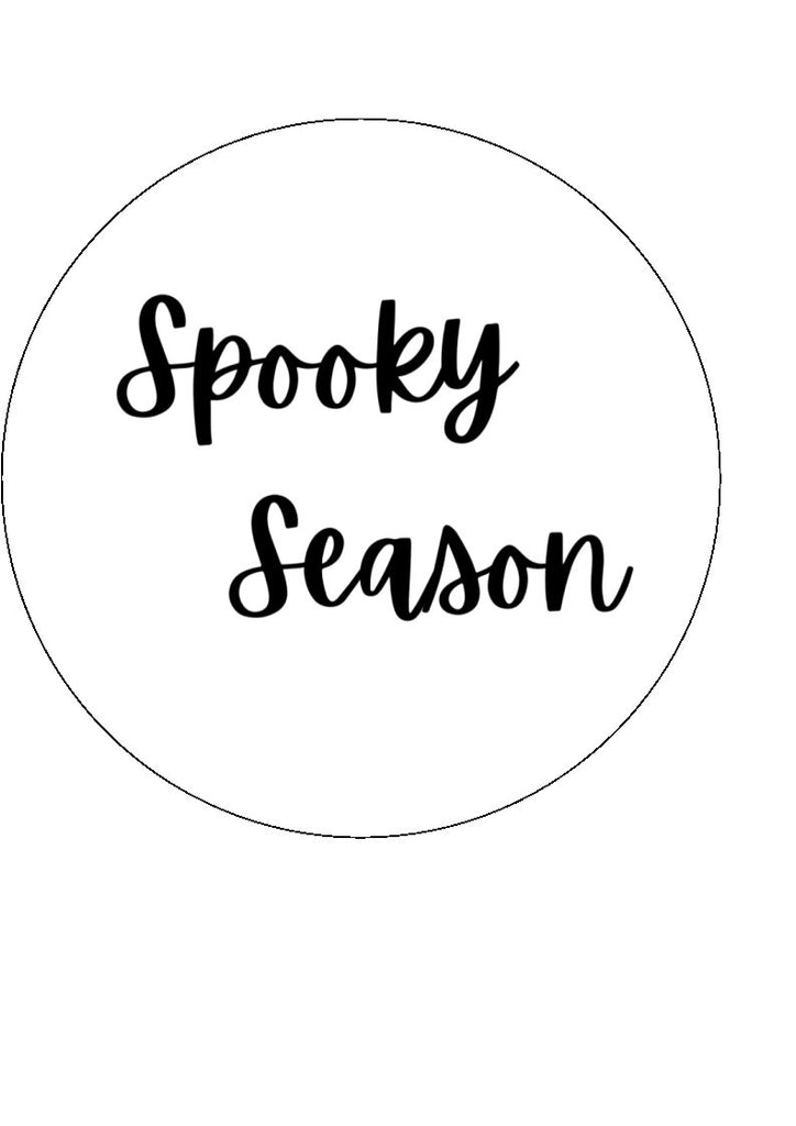 HALLOWEEN SPOOKY SEASON - Edible Cake and Cupcake Toppers