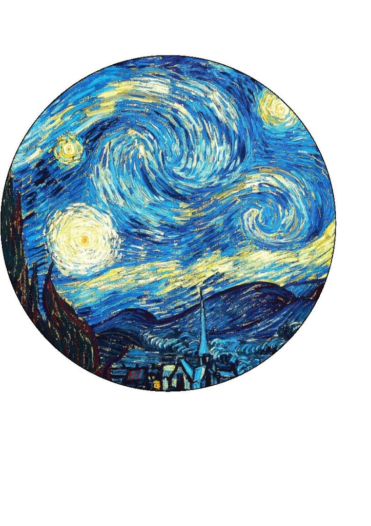 Drink/Cocktail toppers - Van Gough Starry Night
