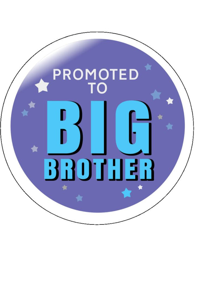 Promoted to Big Brother - Edible Cake and Cupcake Toppers