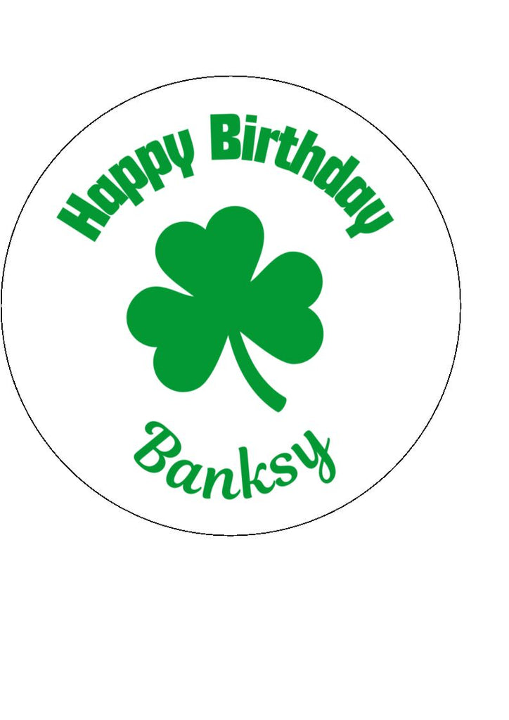 Shamrock - Cake and Cupcake Toppers