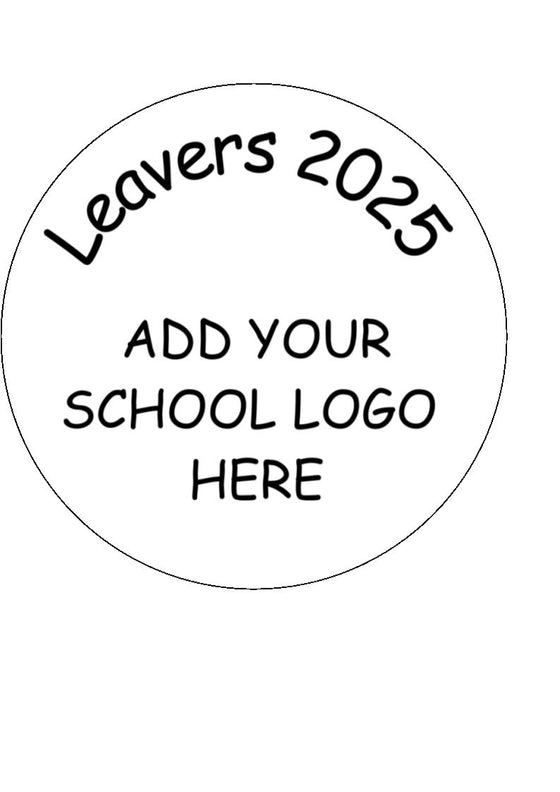 Add your own school logo - Leavers 2025 - Edible Cake & Cupcake Toppers