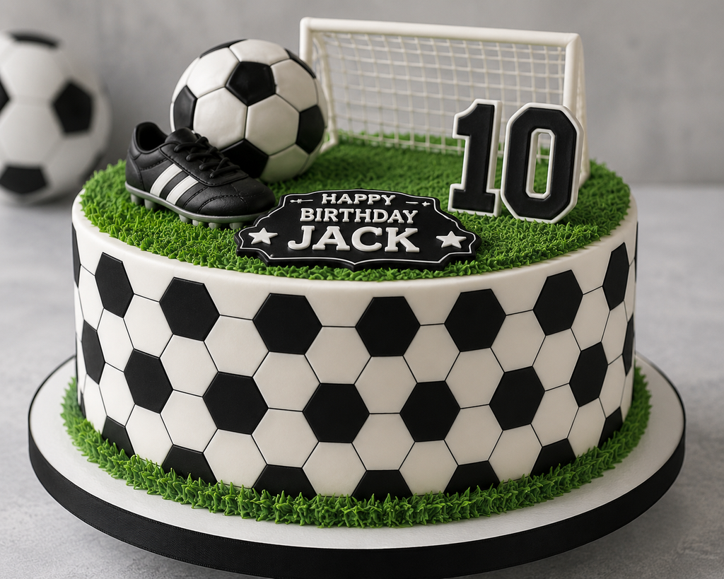 Football Edible Cake Wrap - 2 Sheets Included