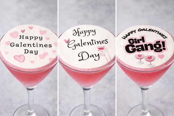 Galentines Edible Cocktail Toppers - TRIO DESIGN