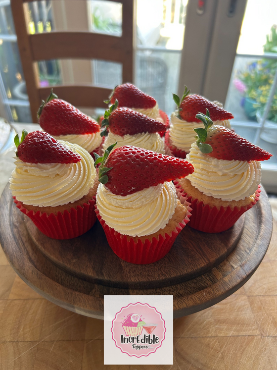 Strawberries & Cream Dream Cupcakes