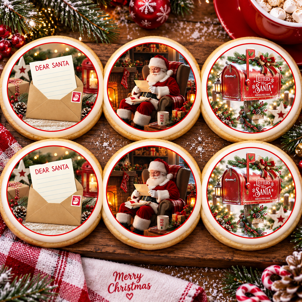 Letters to Santa - Edible Cake Toppers