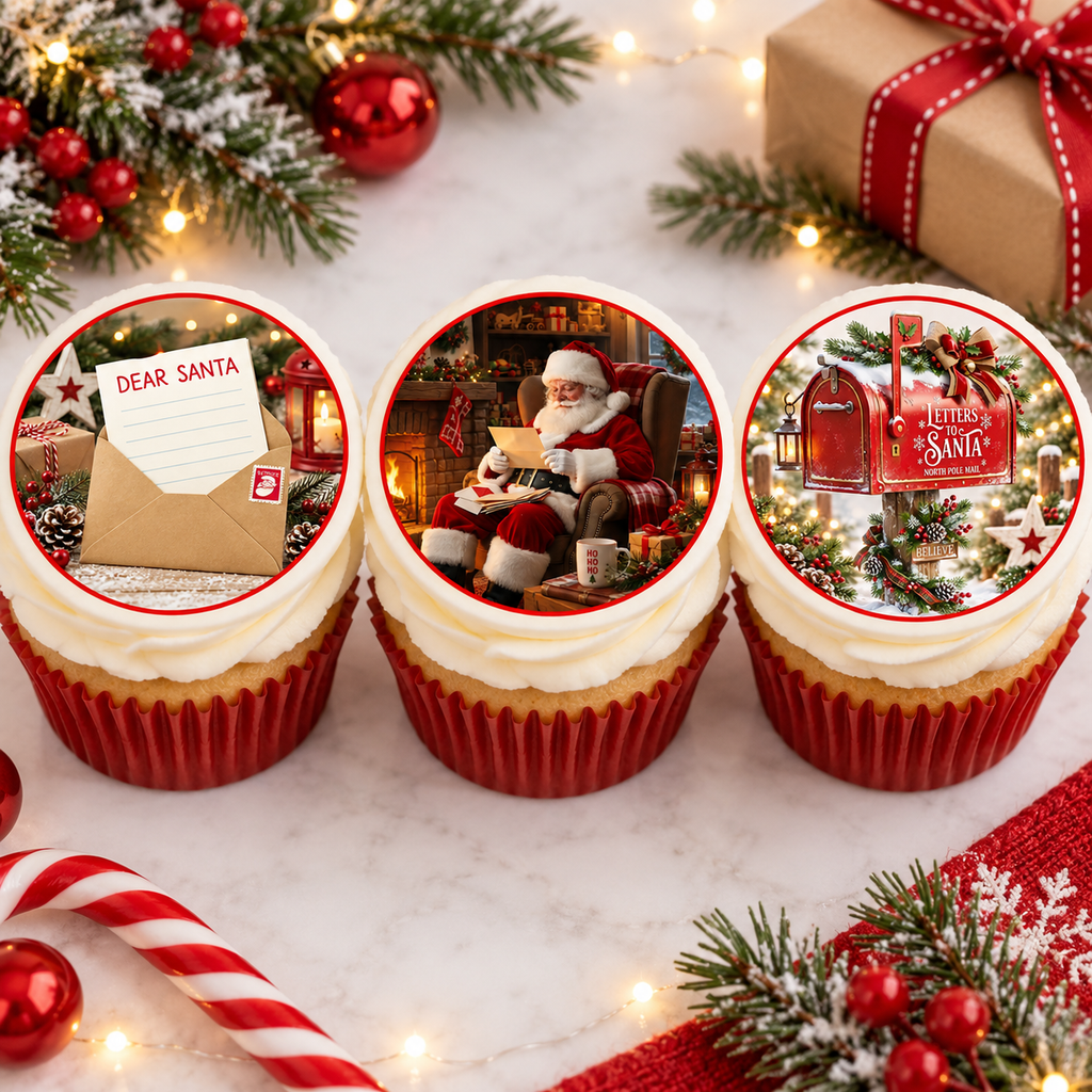 Letters to Santa - Edible Cake Toppers