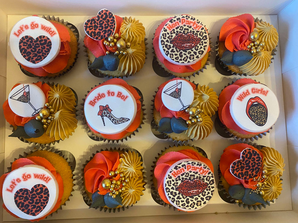 Wild Hen Girls! - Edible Cupcake Toppers