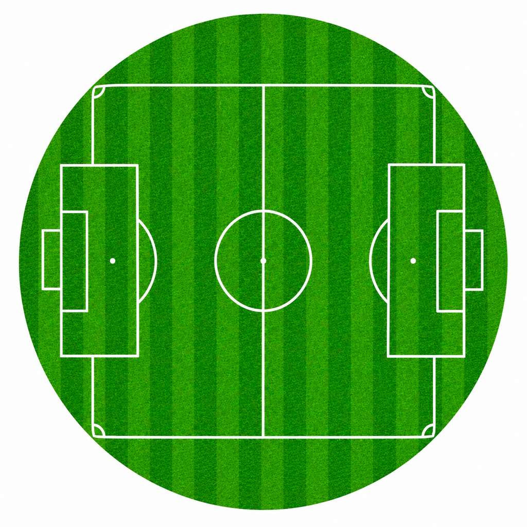 Football Pitch Edible Cake Topper