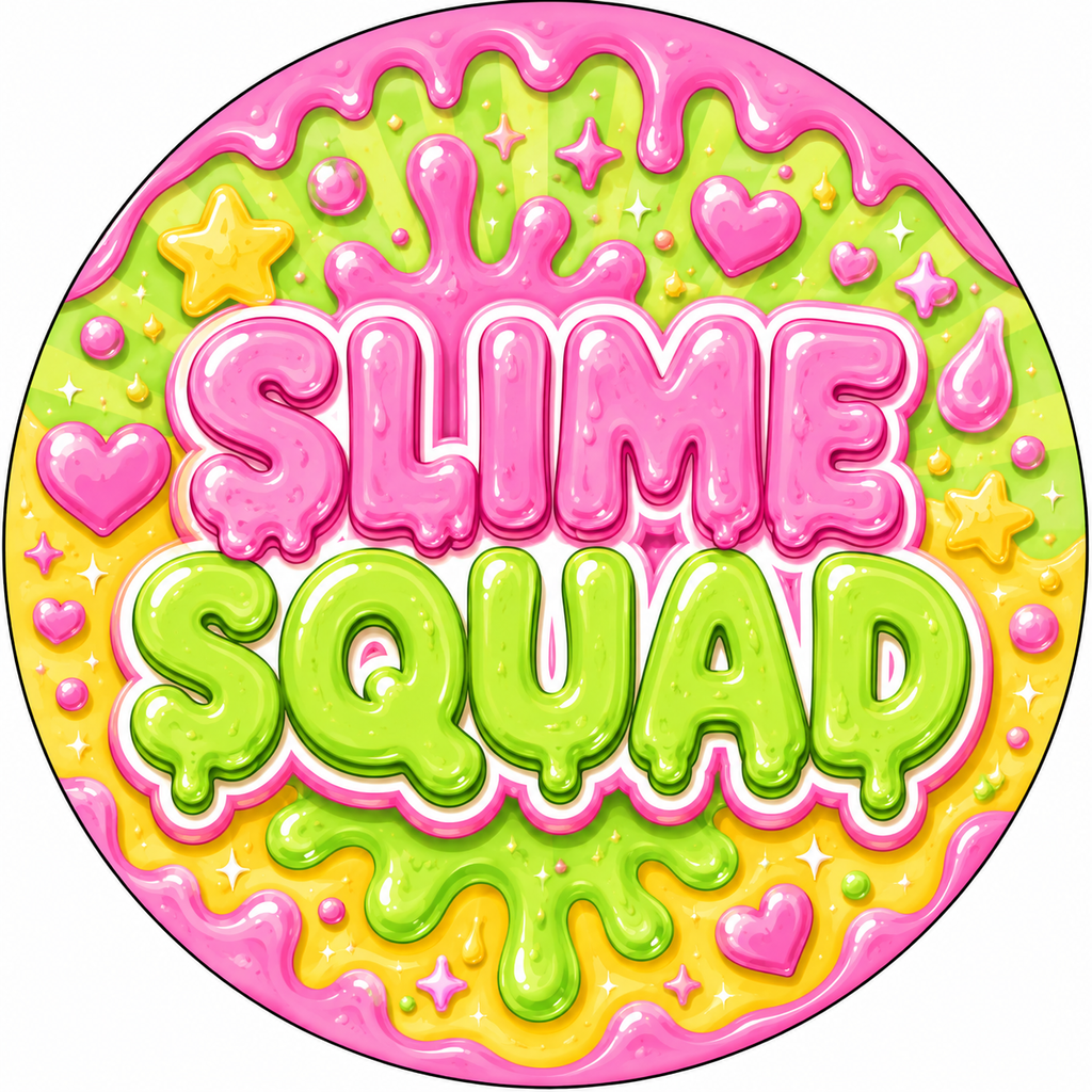 Slime Themed Cake & Cupcake Toppers
