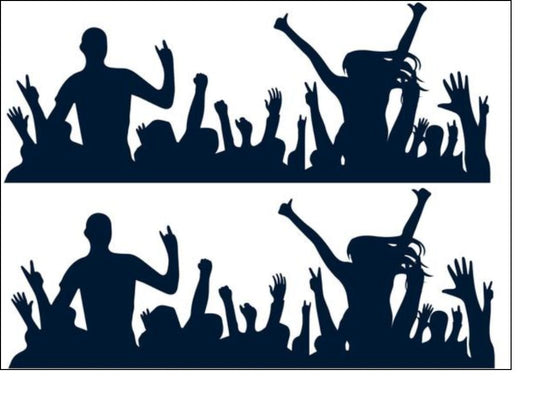 EDIBLE CAKE WRAP - CONCERT FANS