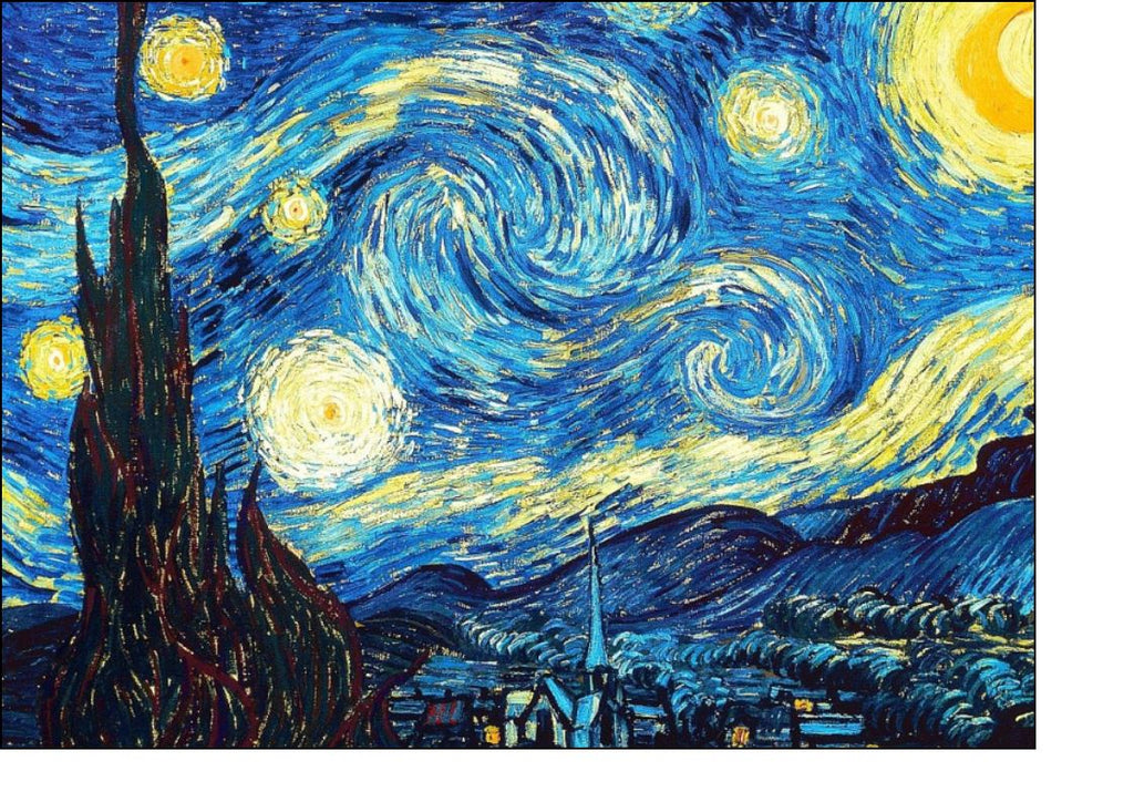 Van Gough Starry Night - Cupcake and Cake Toppers