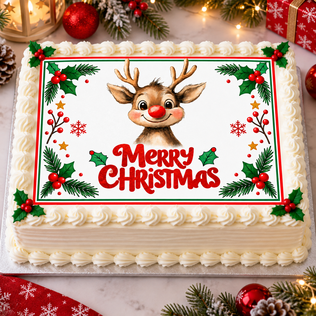 Cute Christmas - Edible Cake Toppers