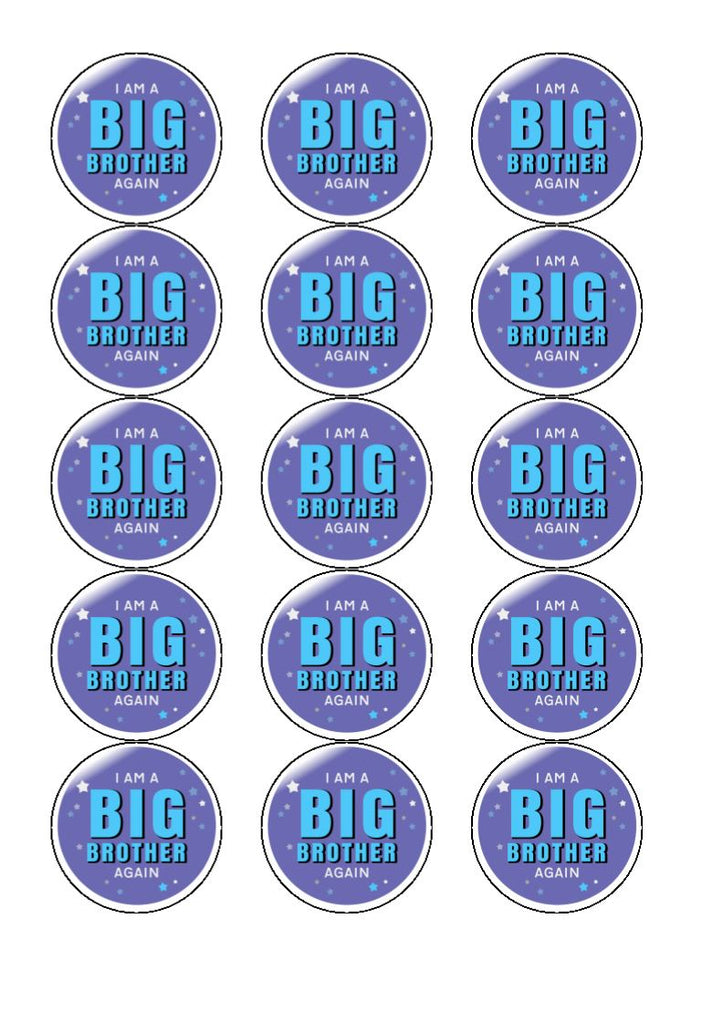 Big Brother Again - Edible Cake and Cupcake Toppers