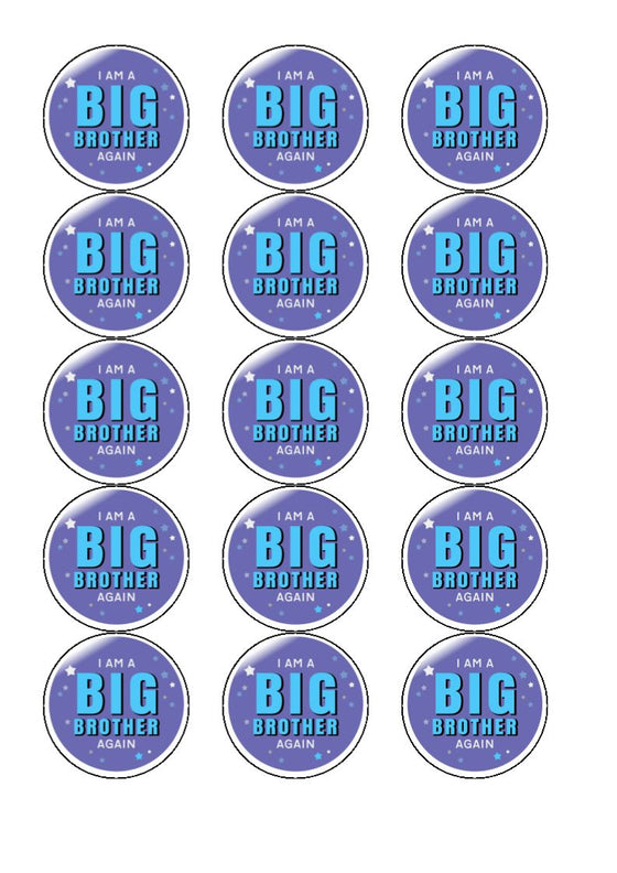 Big Brother Again - Edible Cake and Cupcake Toppers