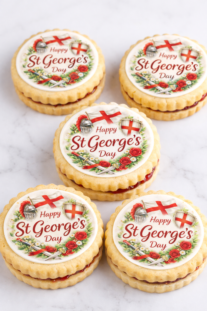 Happy St George's Day Cake Toppers
