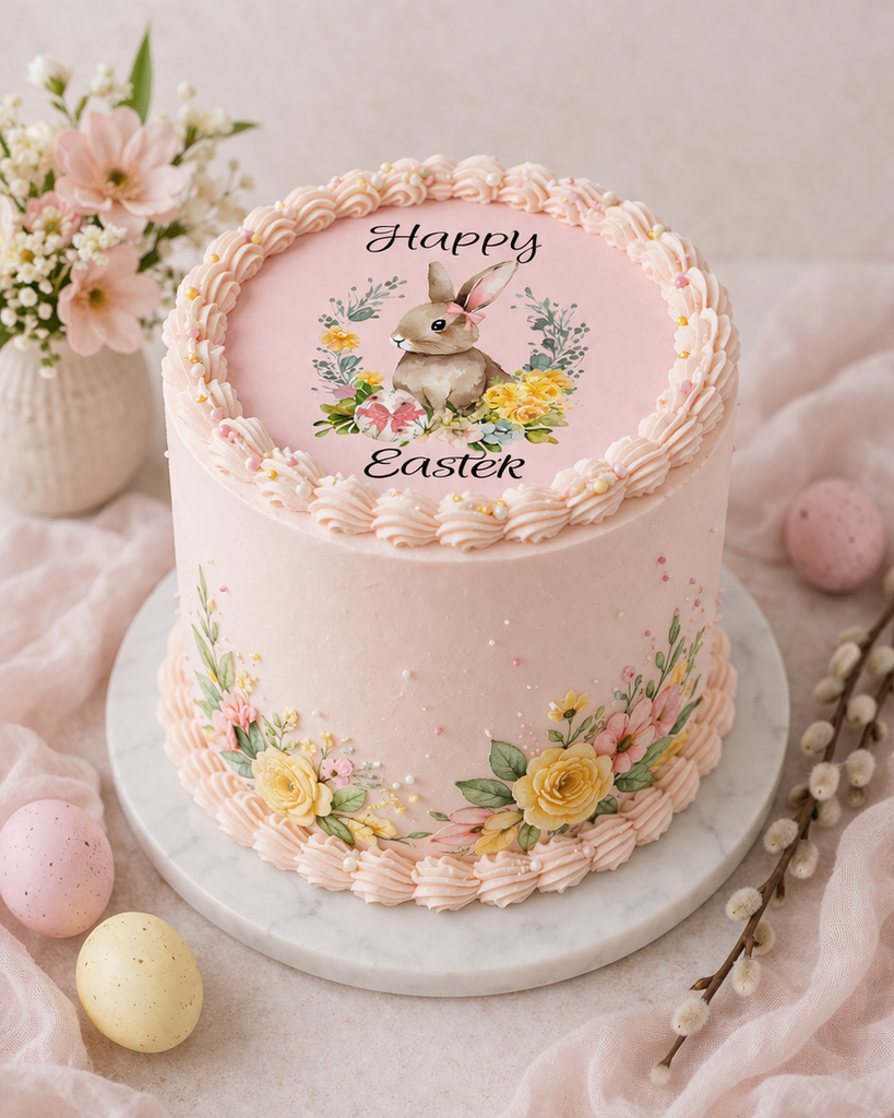 Edible Easter Cake & Cupcake Toppers – Easter Bunnies