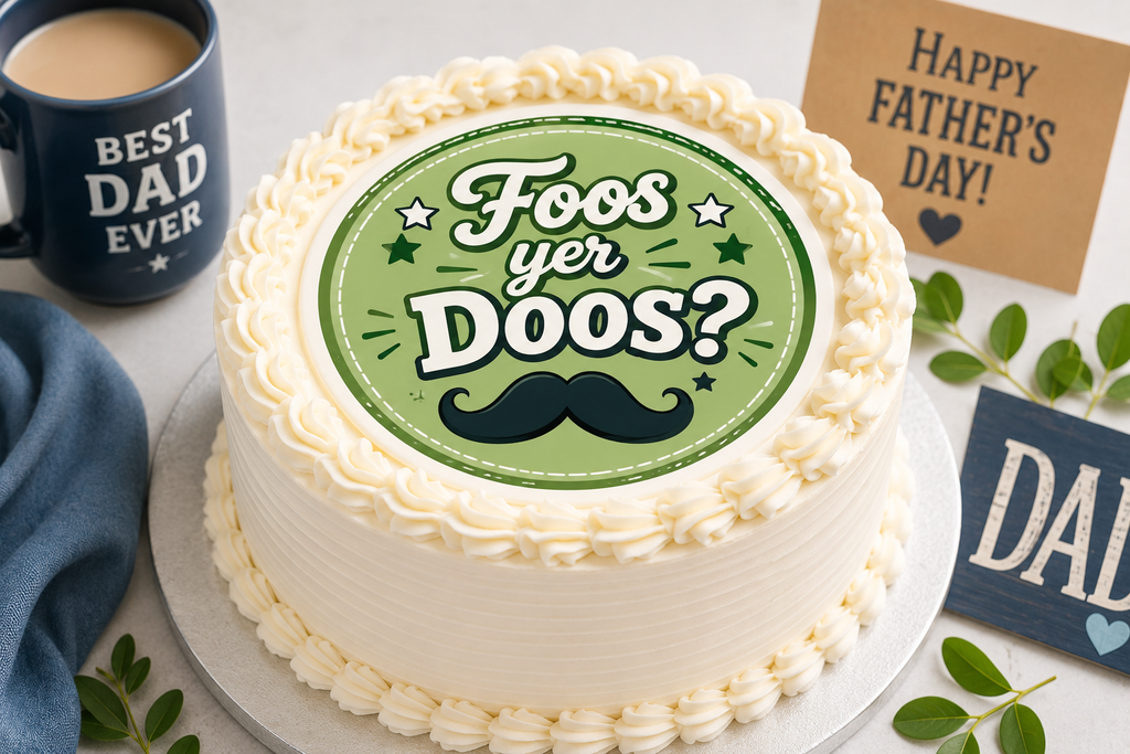 Aberdeen Themed Father's Day Edible Cake and Cupcake Toppers