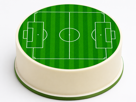 Football Pitch Edible Cake Topper