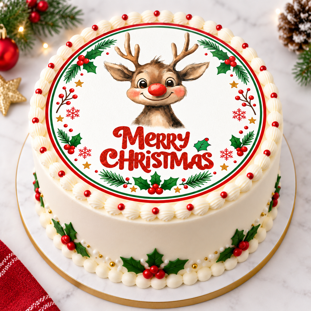 Cute Christmas - Edible Cake Toppers