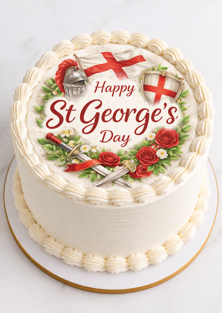 Happy St George's Day Cake Toppers