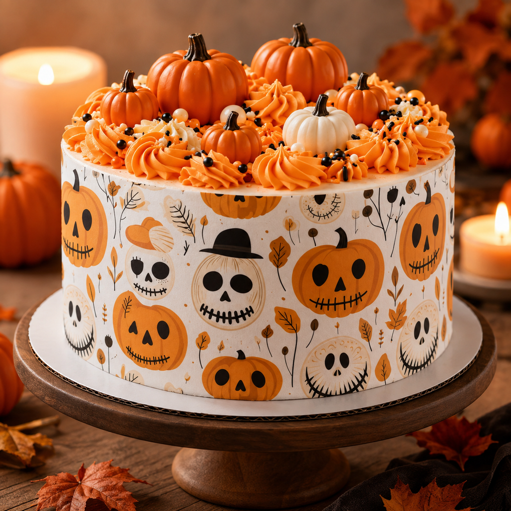 Halloween Edible Cake Wrap