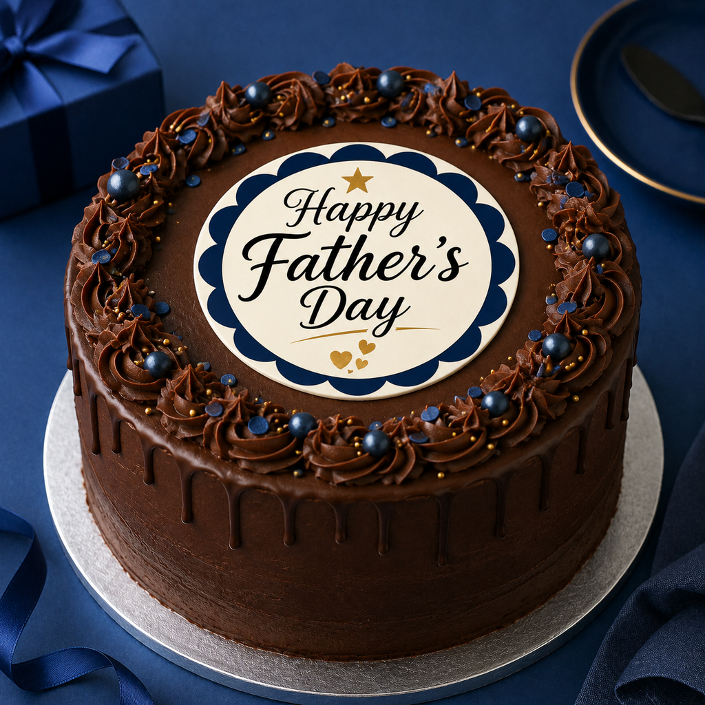 Father's Day Edible Cake and Cupcake Toppers - The Best Dad