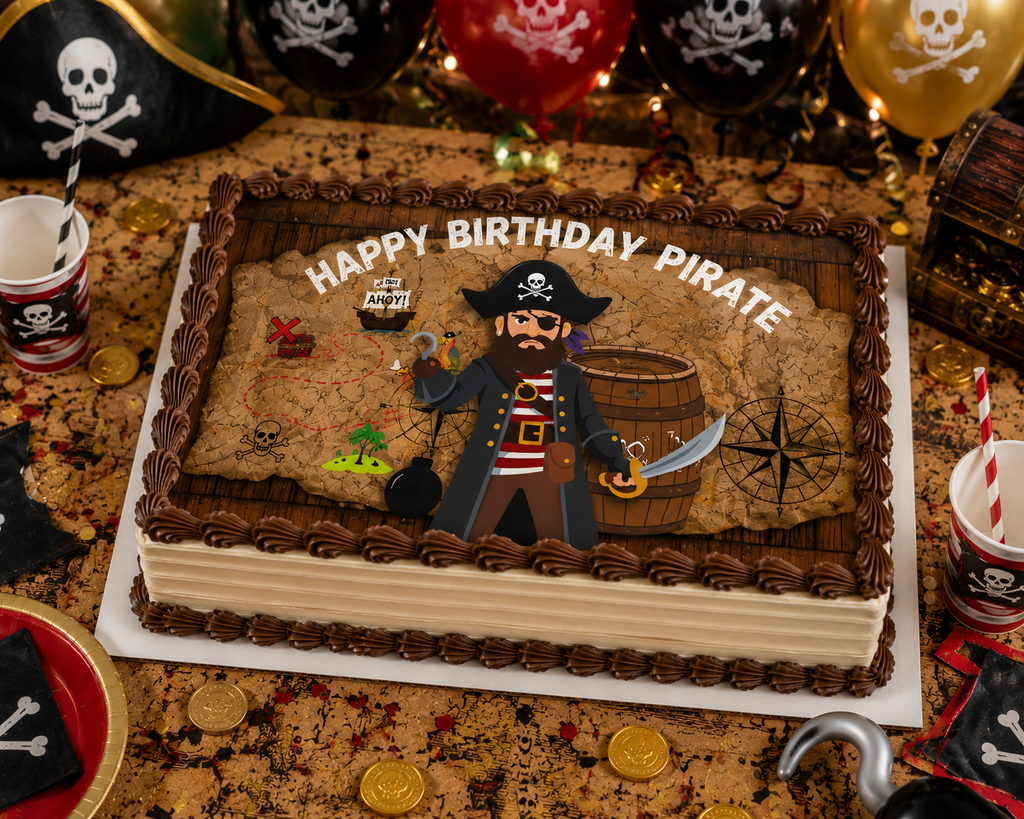 Pirate -  Edible Cake/Cupcake Toppers