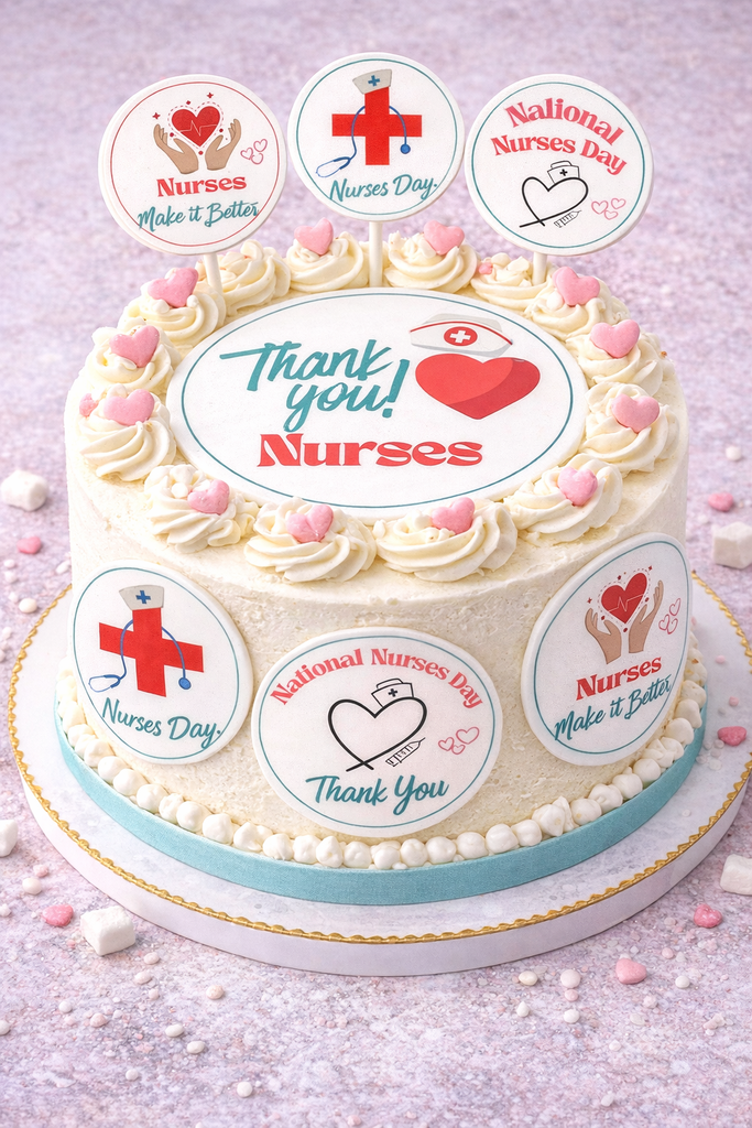 International Nurses Day Edible Cake Toppers - Mix of designs