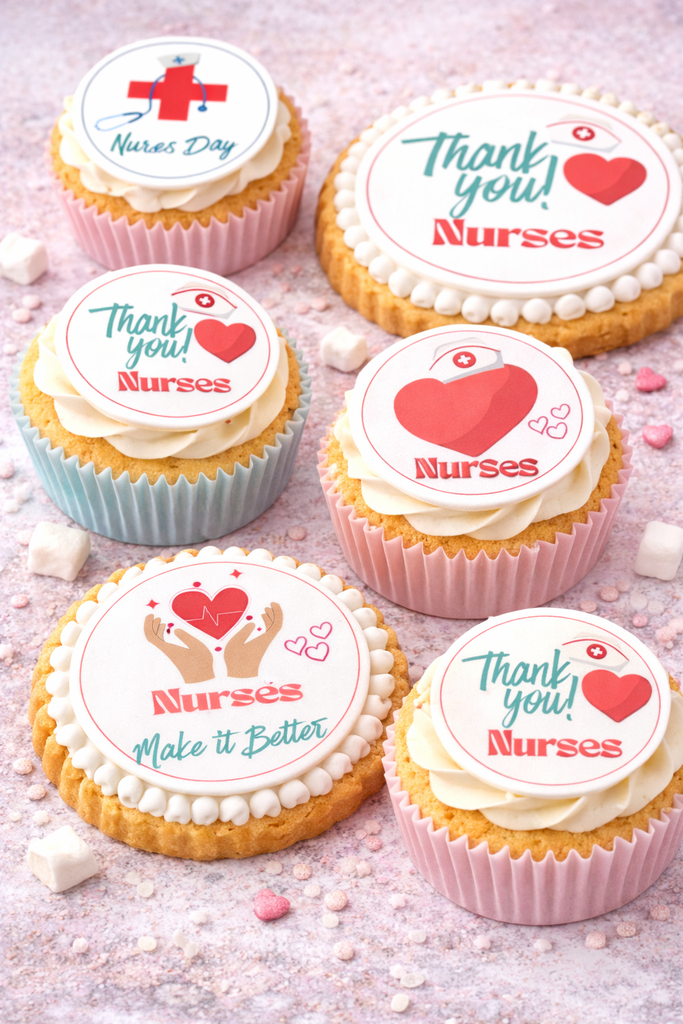 International Nurses Day Edible Cake Toppers - Mix of designs
