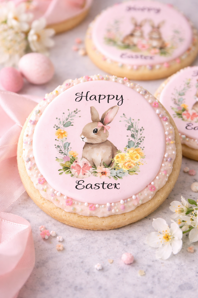 Edible Easter Cake & Cupcake Toppers – Easter Bunnies