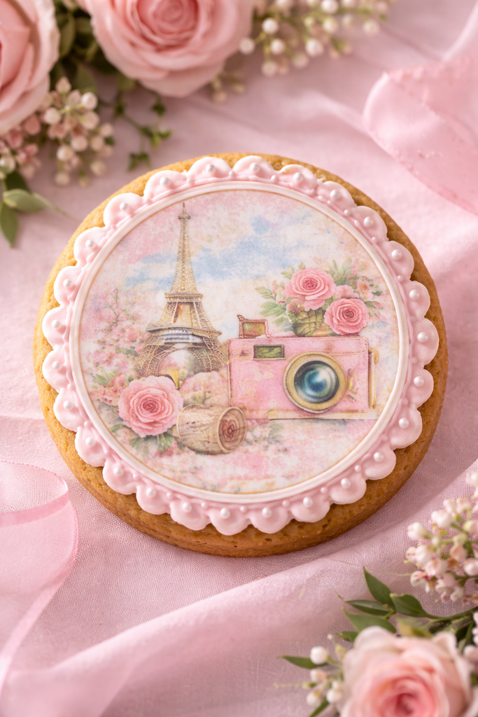 Paris Themed Edible Cake Toppers