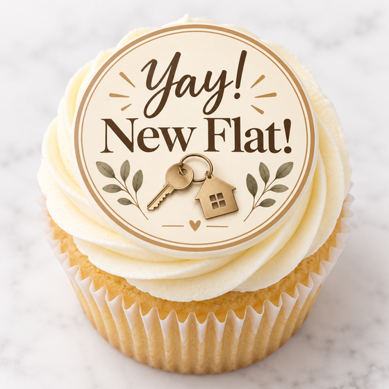 Yay! New Flat - Edible Cake Toppers