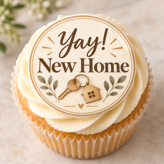 Yay! New Home - Edible Cake Toppers